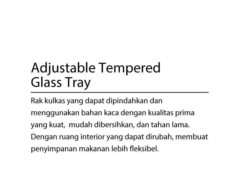 Adjustable Tempered Glass Tray